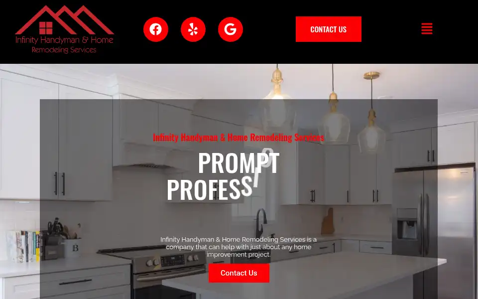 Screenshot of infinityhandymanremodelingservices.net
