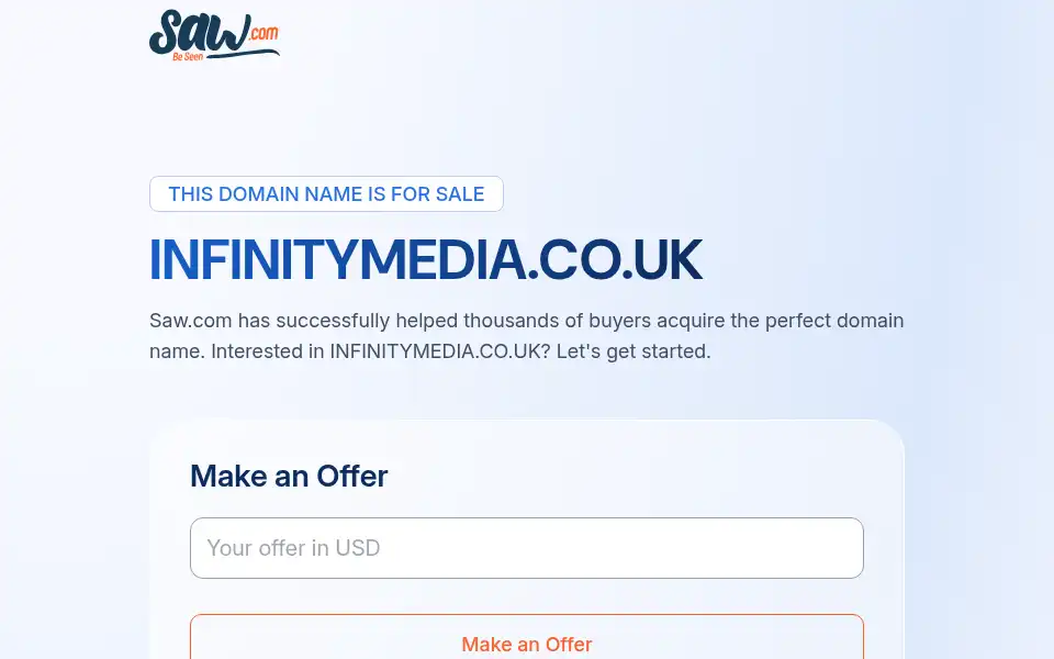 Screenshot of infinitymedia.co.uk