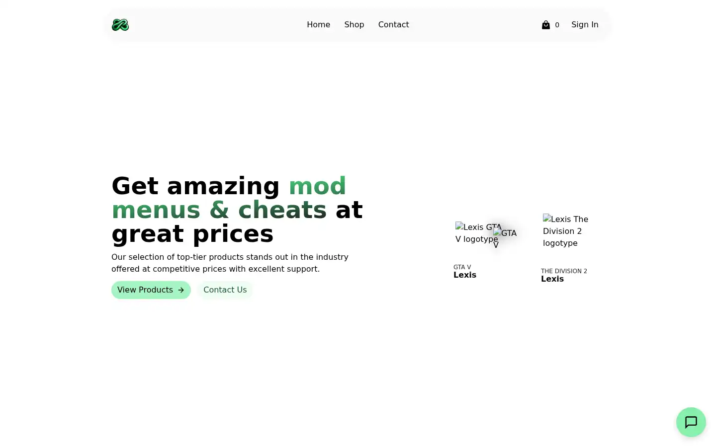 Screenshot of infinitymods.cc