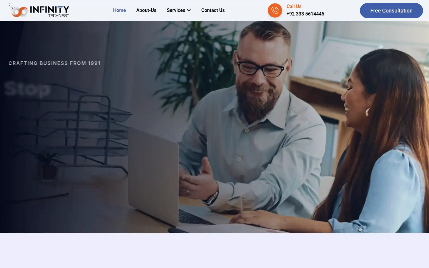 Screenshot of infinitytechnest.com