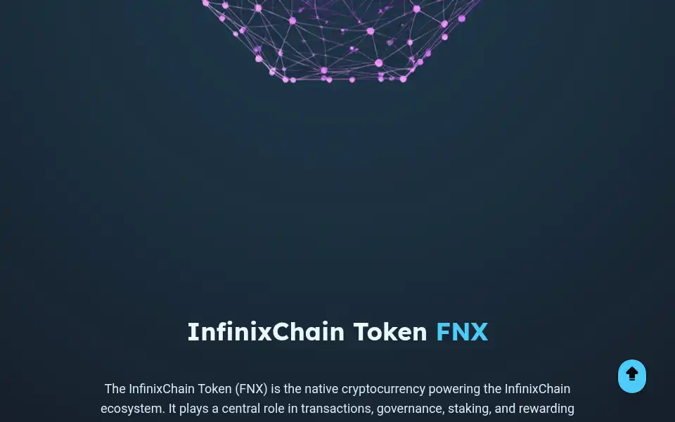 Screenshot of infinixchain.com