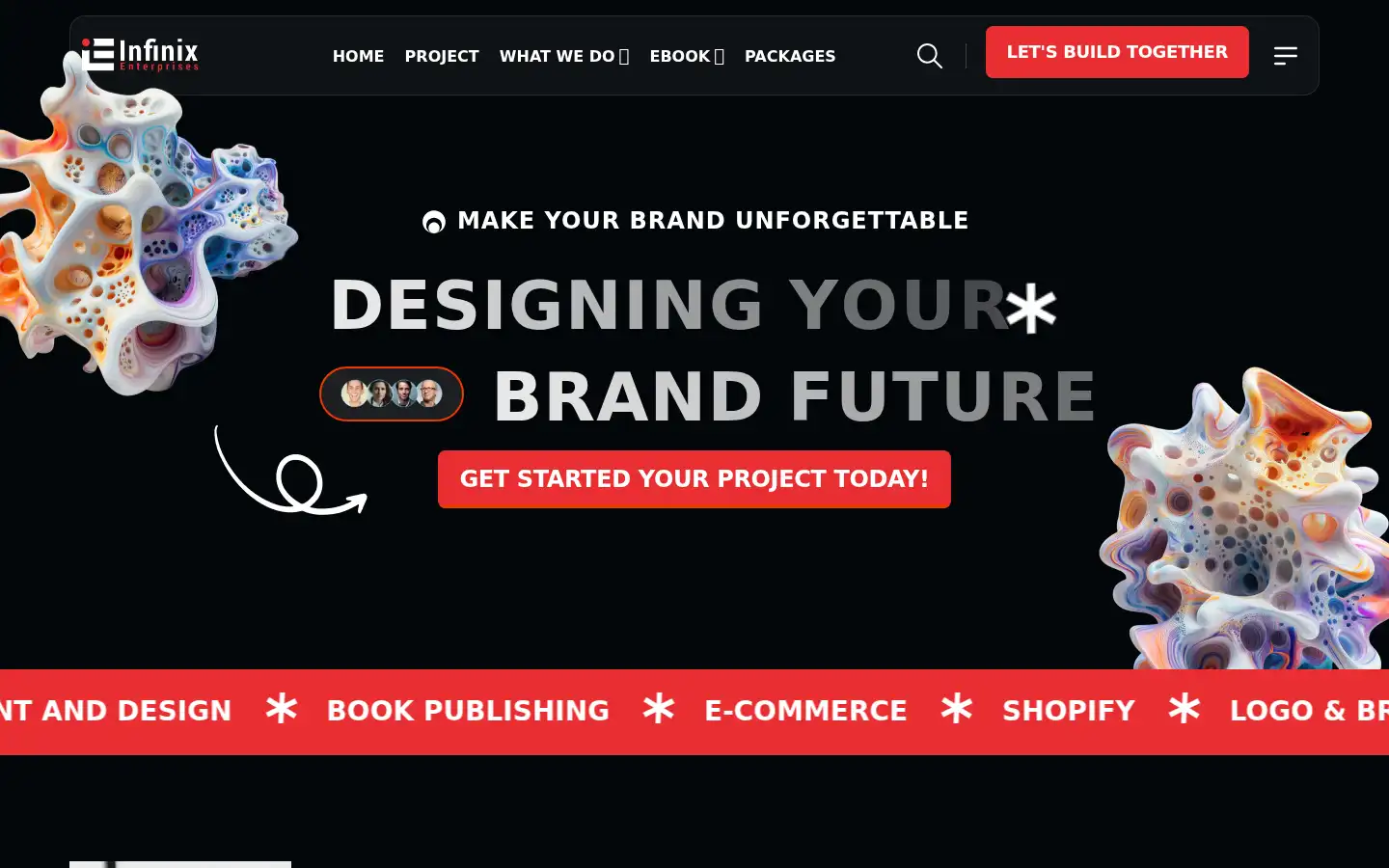 Screenshot of infinixenterprises.com