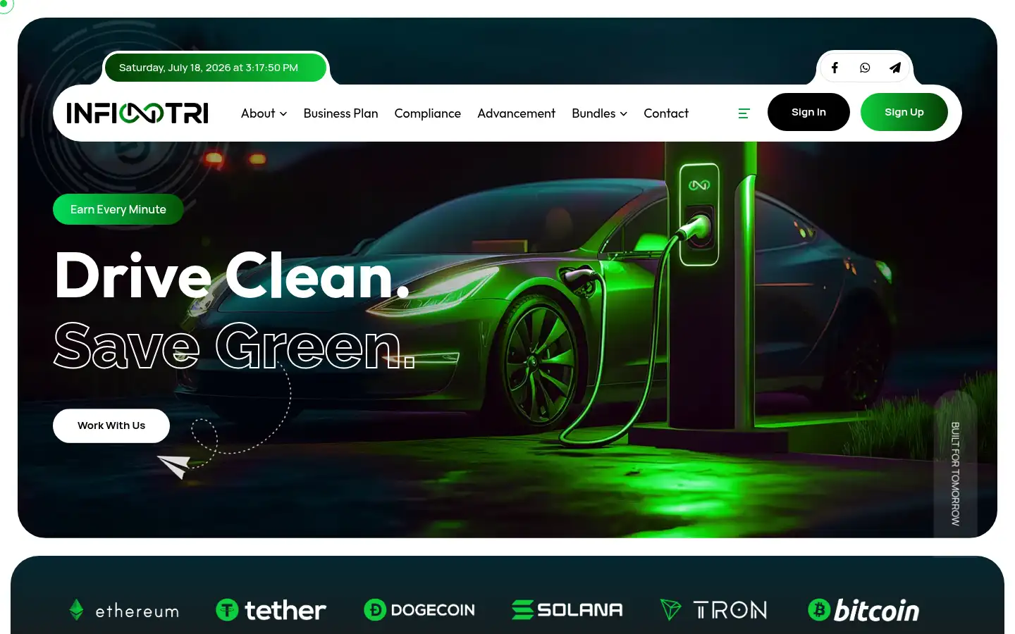Screenshot of infintri.com
