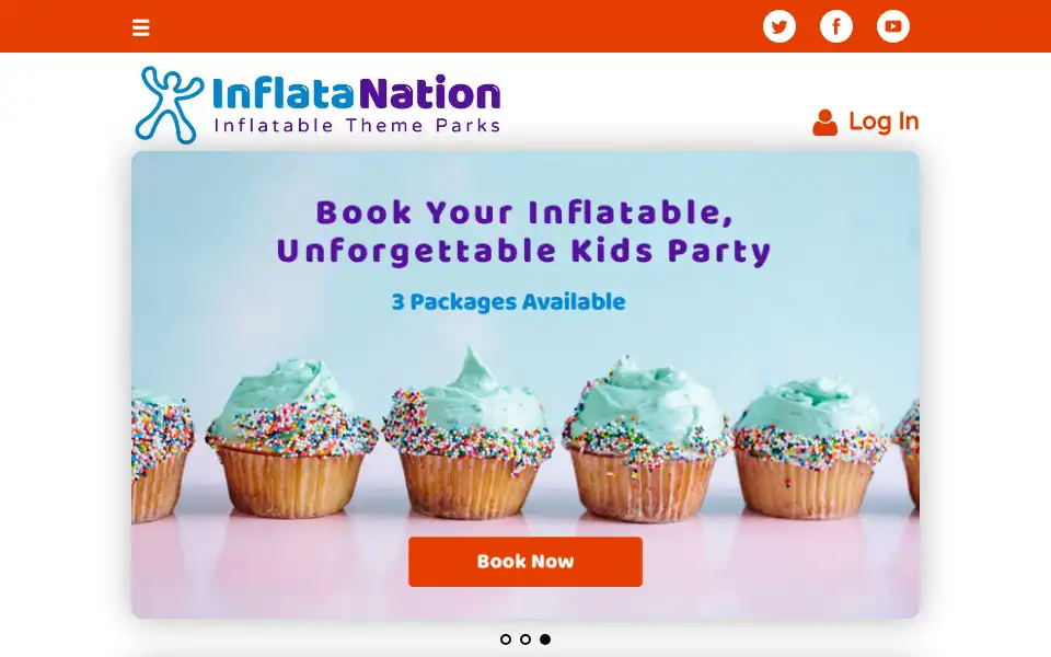 Screenshot of inflatanation.com