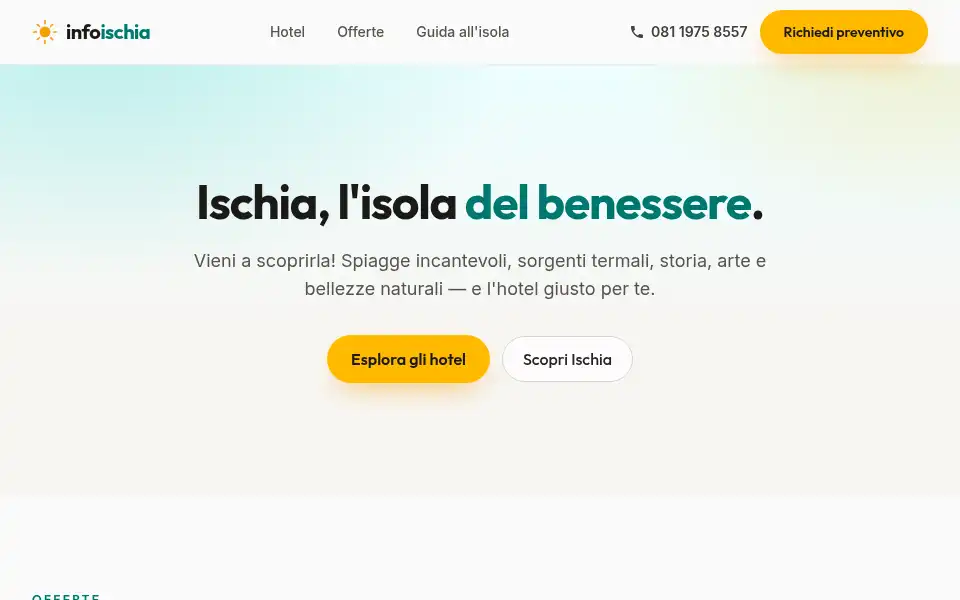 Screenshot of info-ischia.it