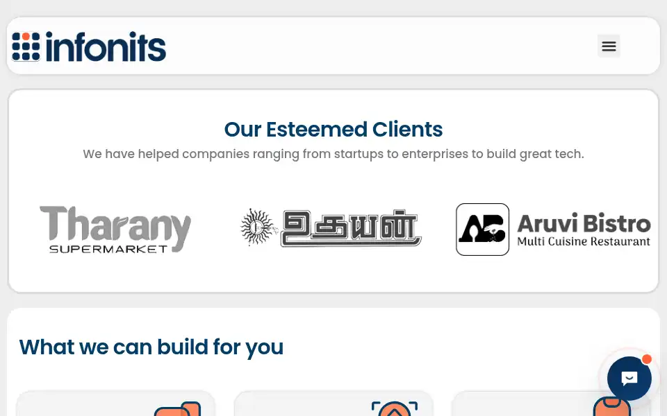 Screenshot of infonits.io