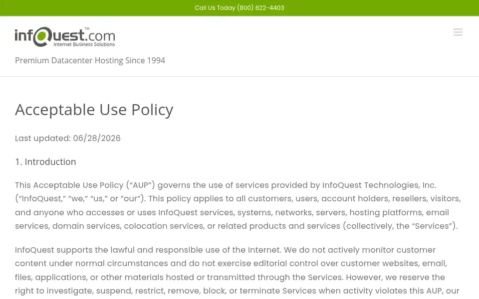 Screenshot of infoquest.com