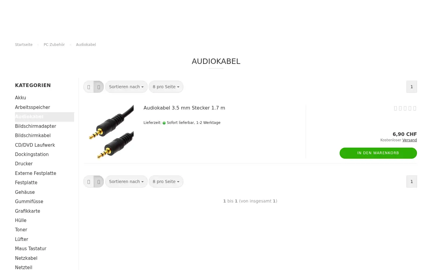 Screenshot of informatik-profi.ch