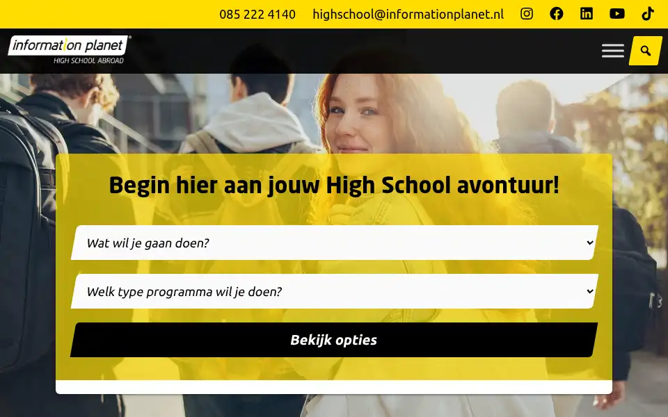 Screenshot of informationplanet.nl