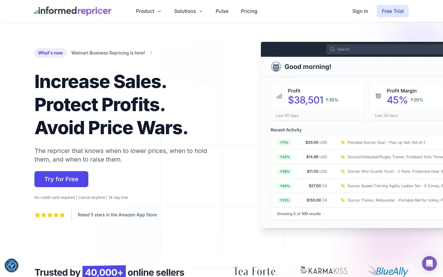 Screenshot of informedrepricer.com