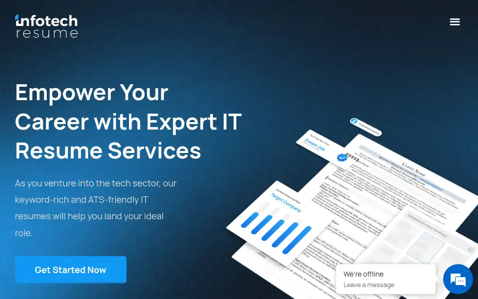 Screenshot of infotechresume.com