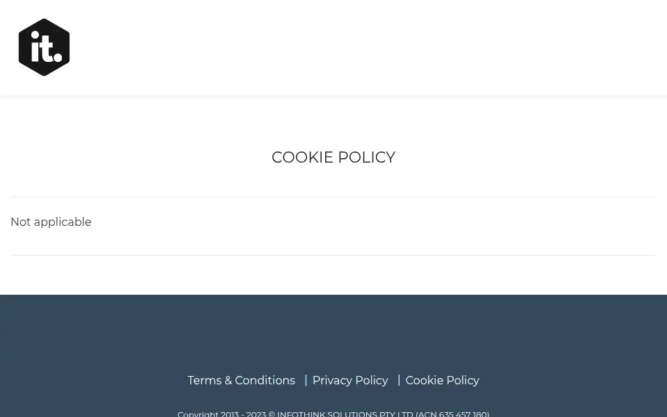 Screenshot of infothink.com.au