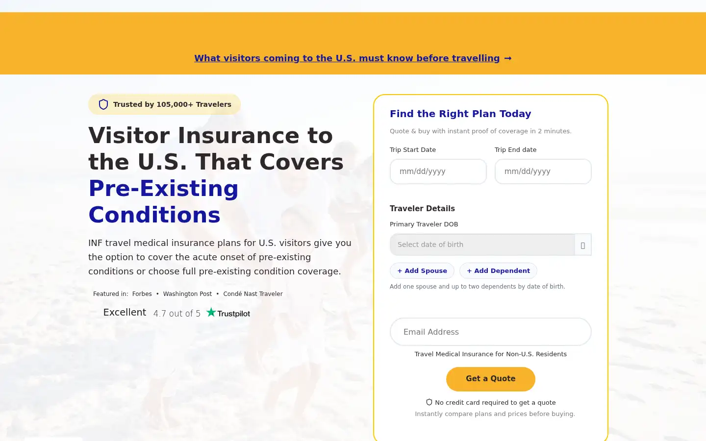 Screenshot of infplans.com