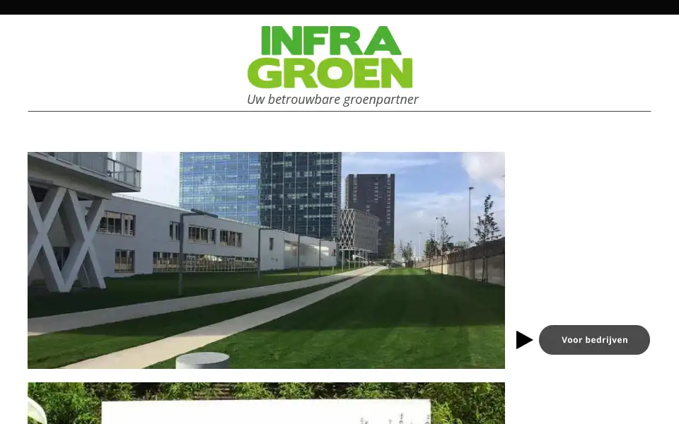 Screenshot of infragroen.be