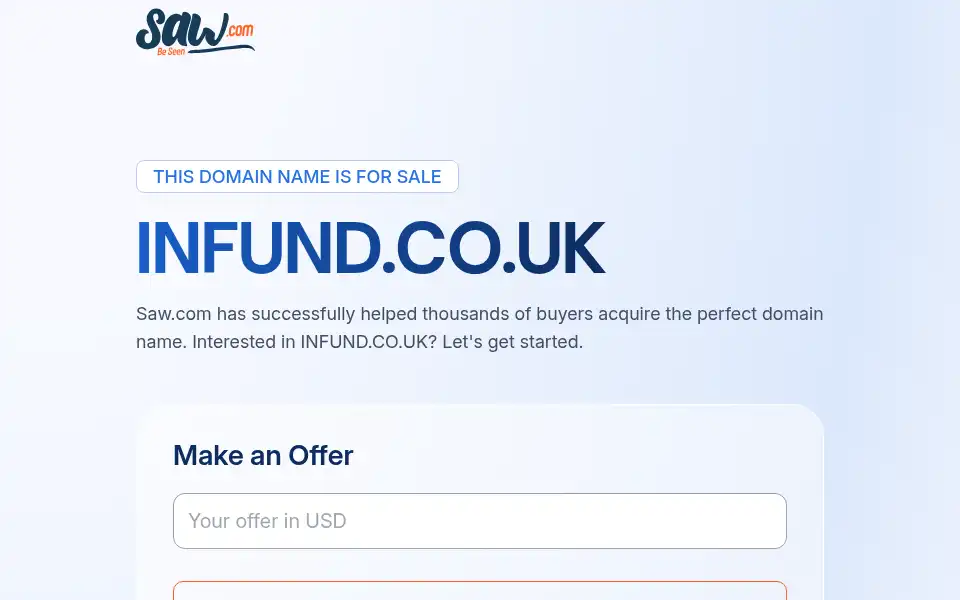 Screenshot of infund.co.uk