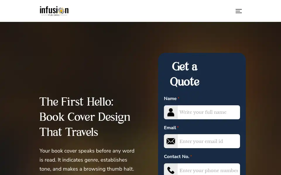Screenshot of infusionpublishing.com