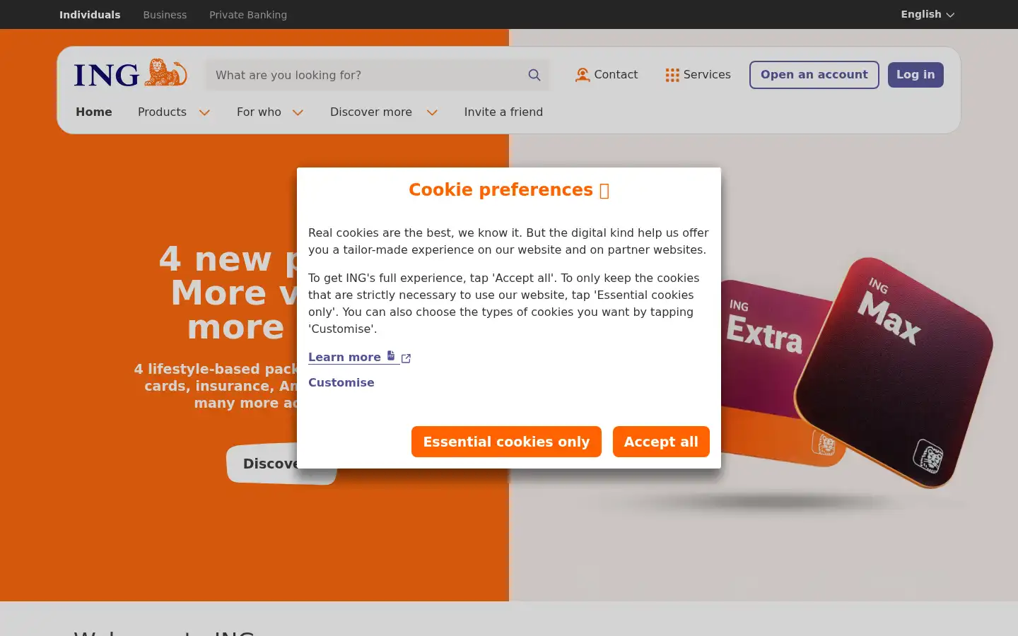 Screenshot of ing.be