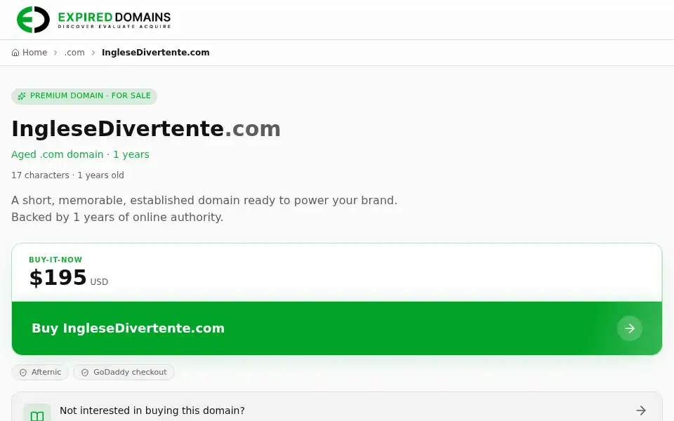 Screenshot of inglesedivertente.com