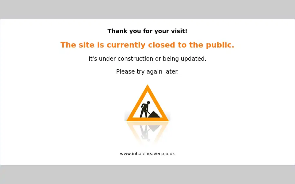 Screenshot of inhaleheaven.co.uk