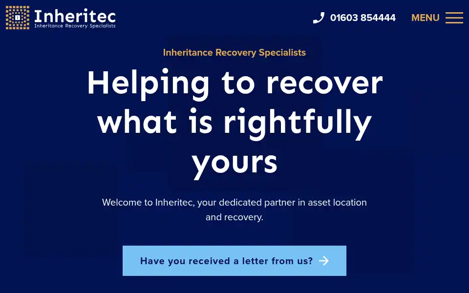 Screenshot of inheritec.co.uk