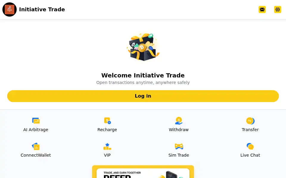 Screenshot of initiativetrade.com