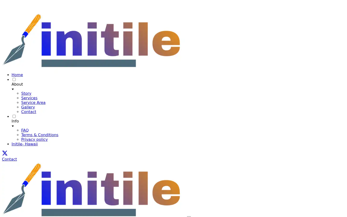 Screenshot of initile.com