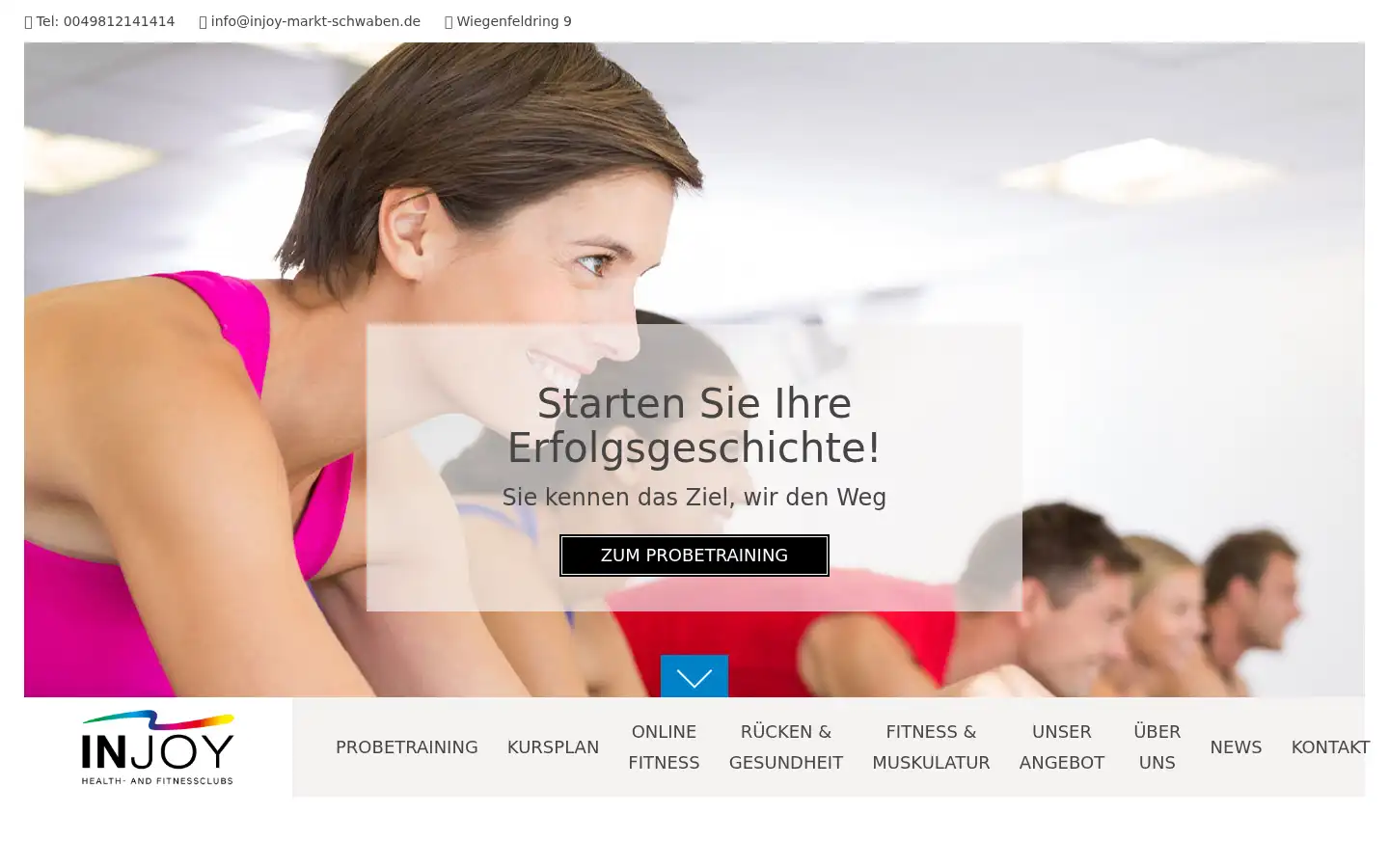 Screenshot of injoy-markt-schwaben.de