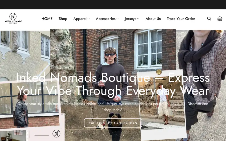 Screenshot of inkednomadsboutique.com