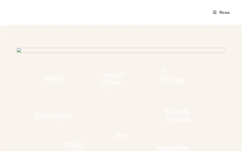 Screenshot of inklingsbooks.co.uk