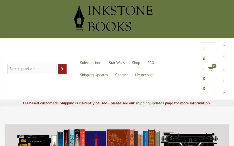 Screenshot of inkstonebooks.com