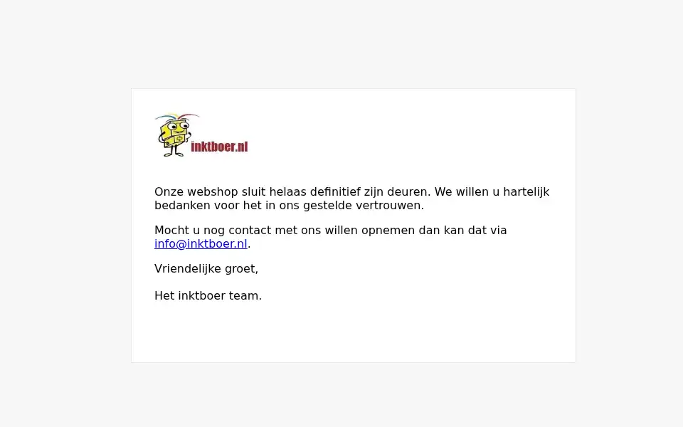 Screenshot of inktboer.nl