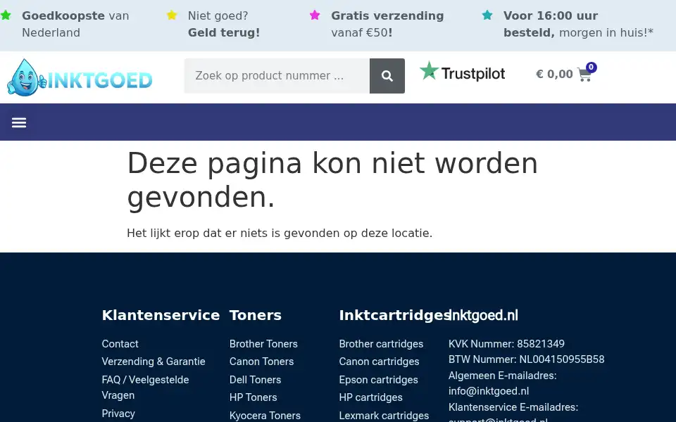 Screenshot of inktgoed.nl