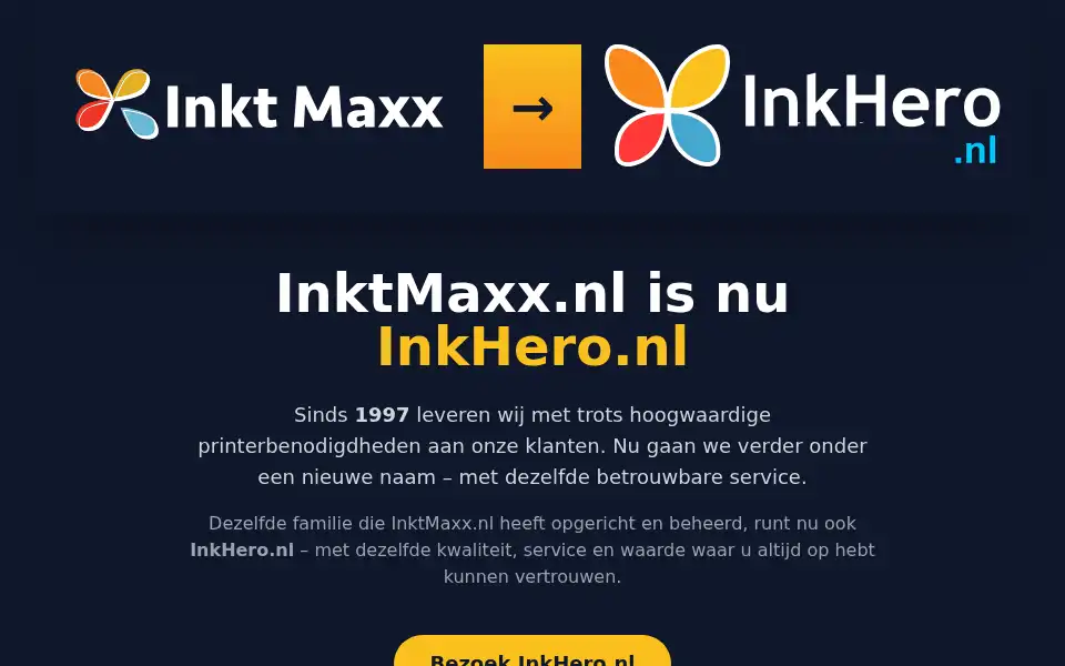 Screenshot of inktmaxx.nl