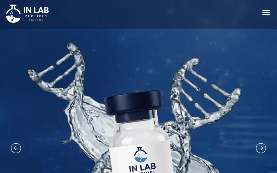 Screenshot of inlabpeptides.com
