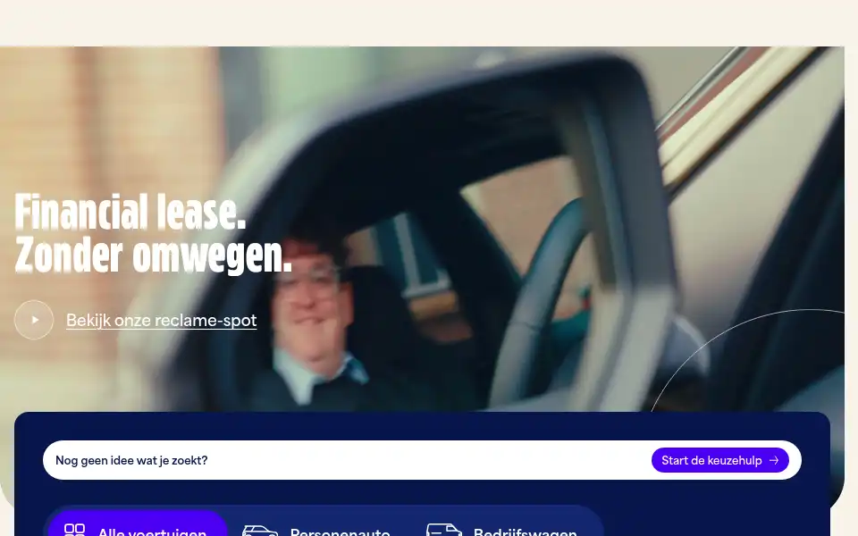 Screenshot of inleaseautos.nl