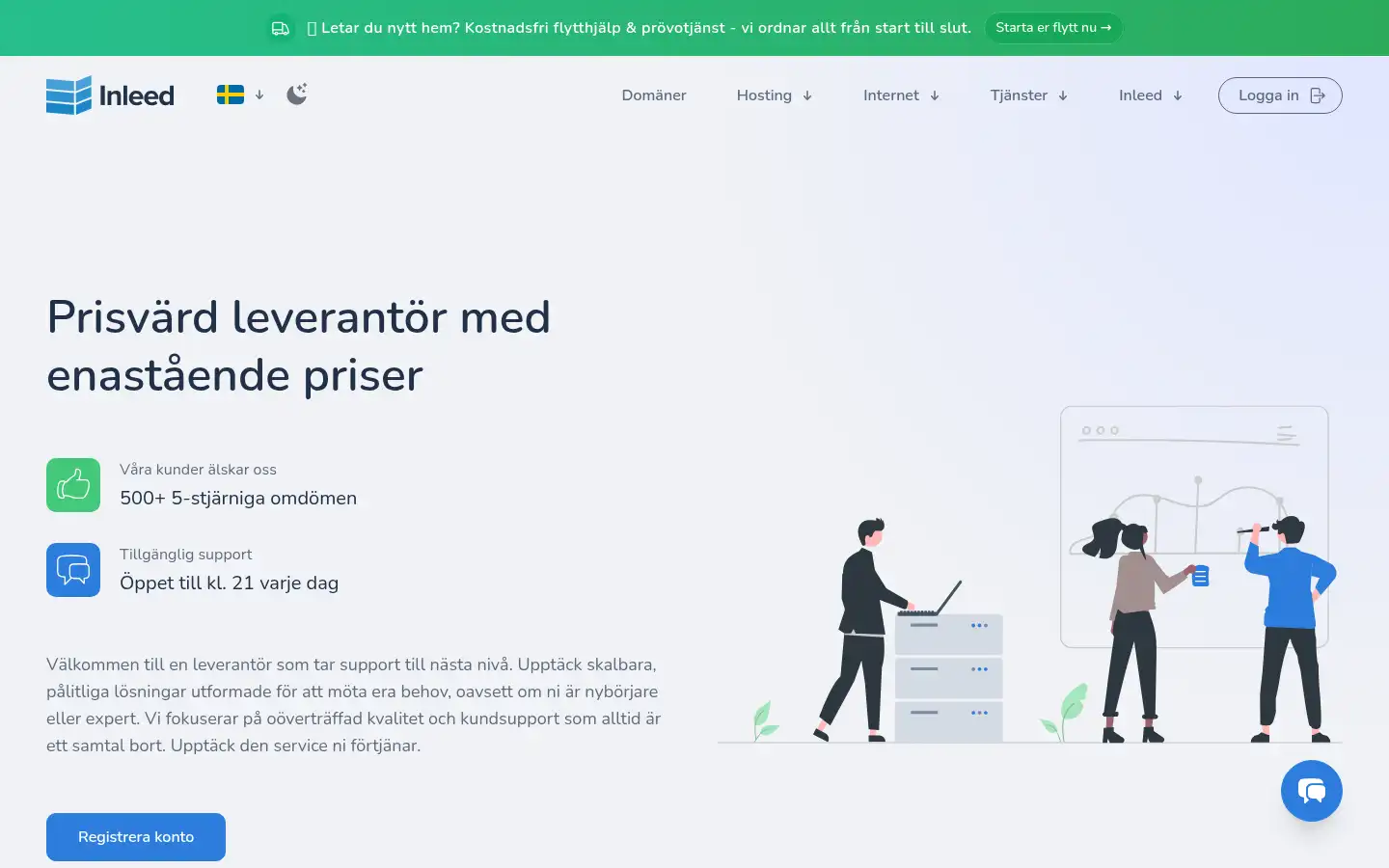 Screenshot of inleed.se