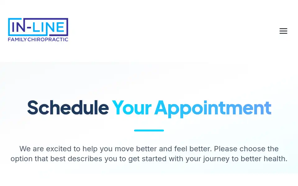 Screenshot of inlinefamilychiropractic.com