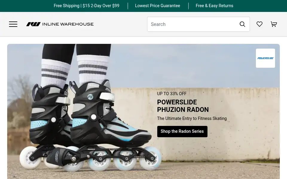 Screenshot of inlinewarehouse.com