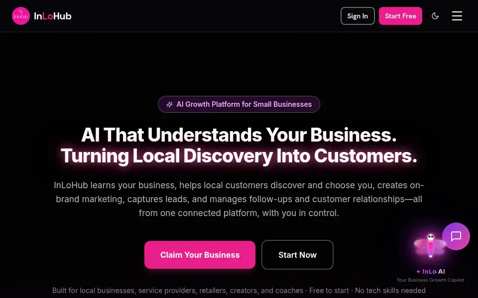Screenshot of inlohub.com