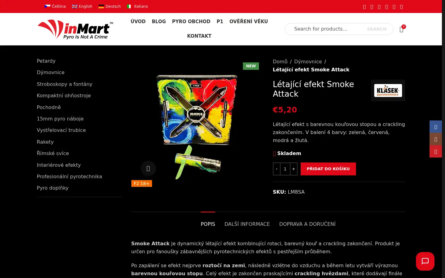 Screenshot of inmart.cz