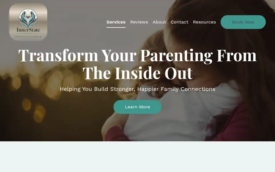Screenshot of innerstatehypnotherapy.com