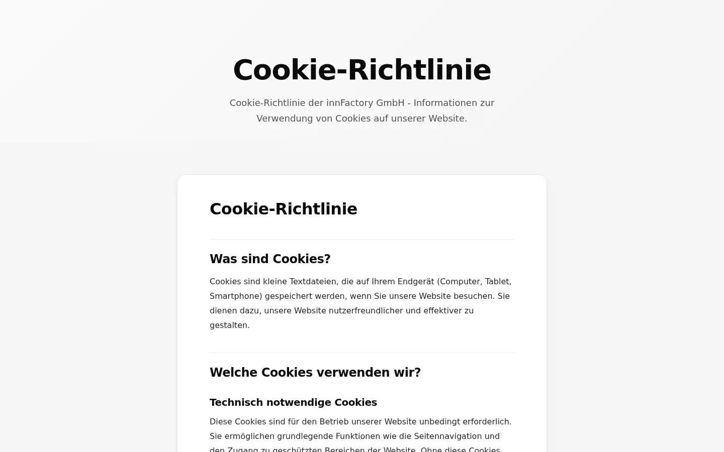 Screenshot of innfactory.de