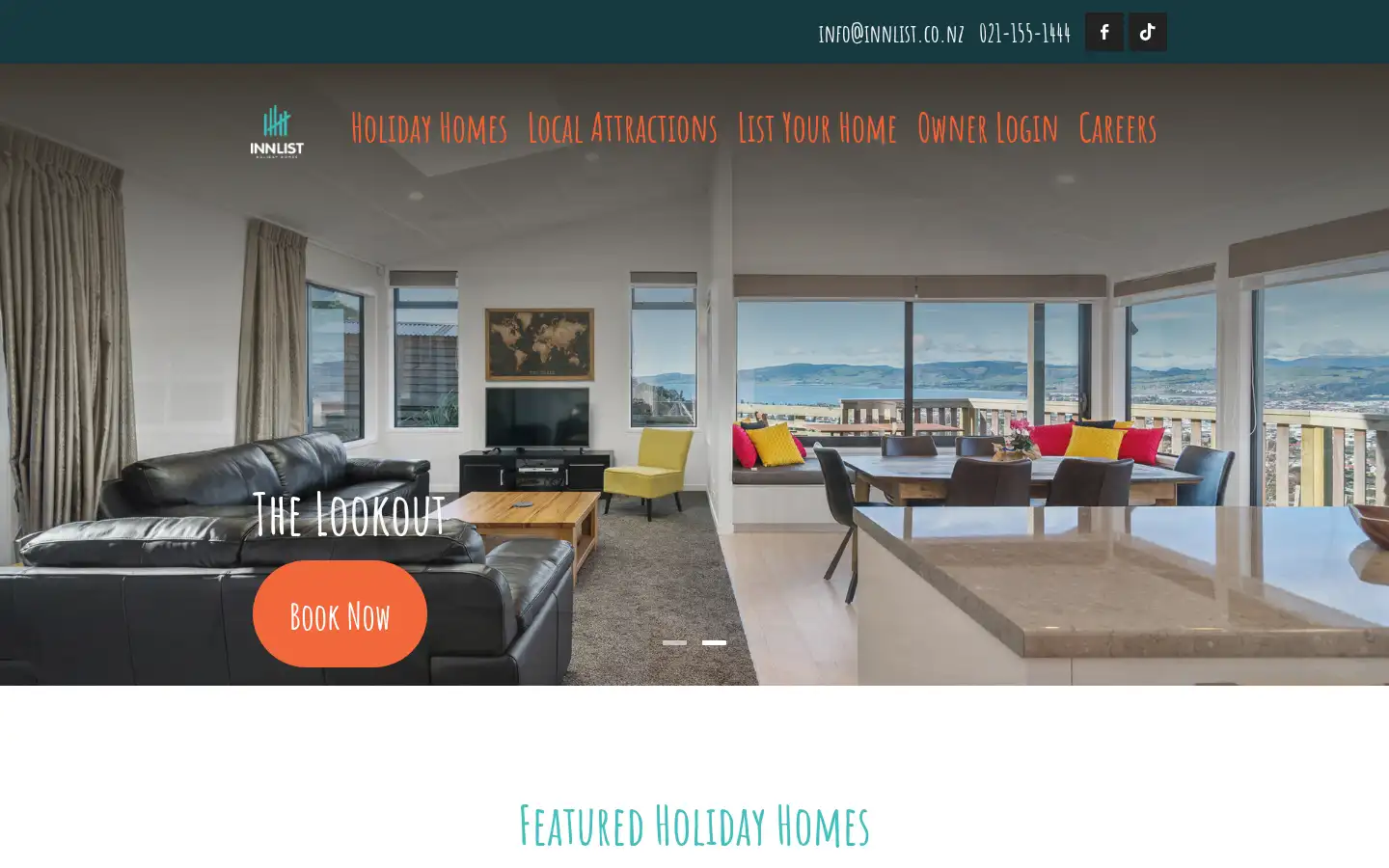 Screenshot of innlist.co.nz