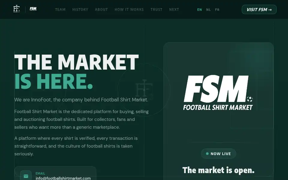 Screenshot of innofoot.be