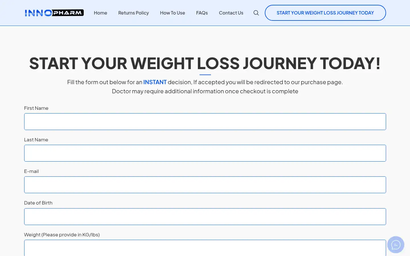 Screenshot of innohealthshop.com