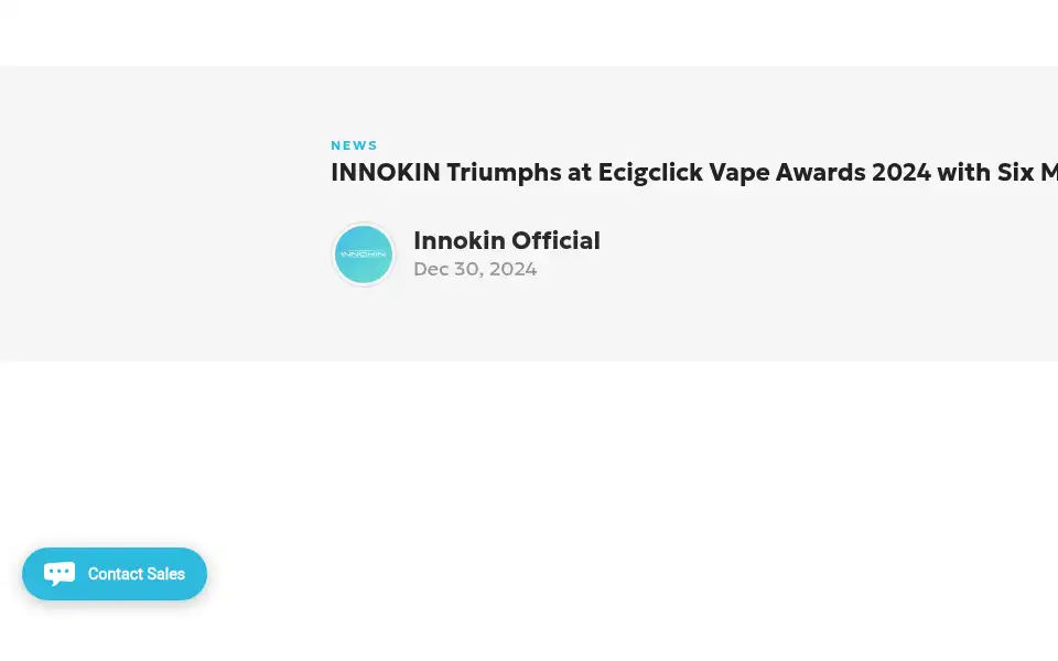 Screenshot of innokin.com