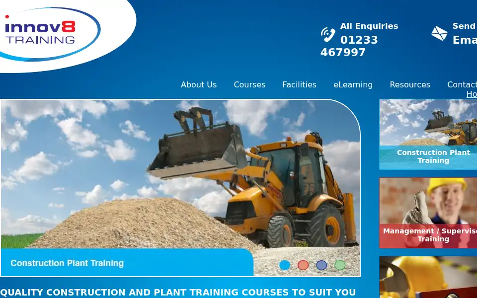 Screenshot of innov8training.co.uk