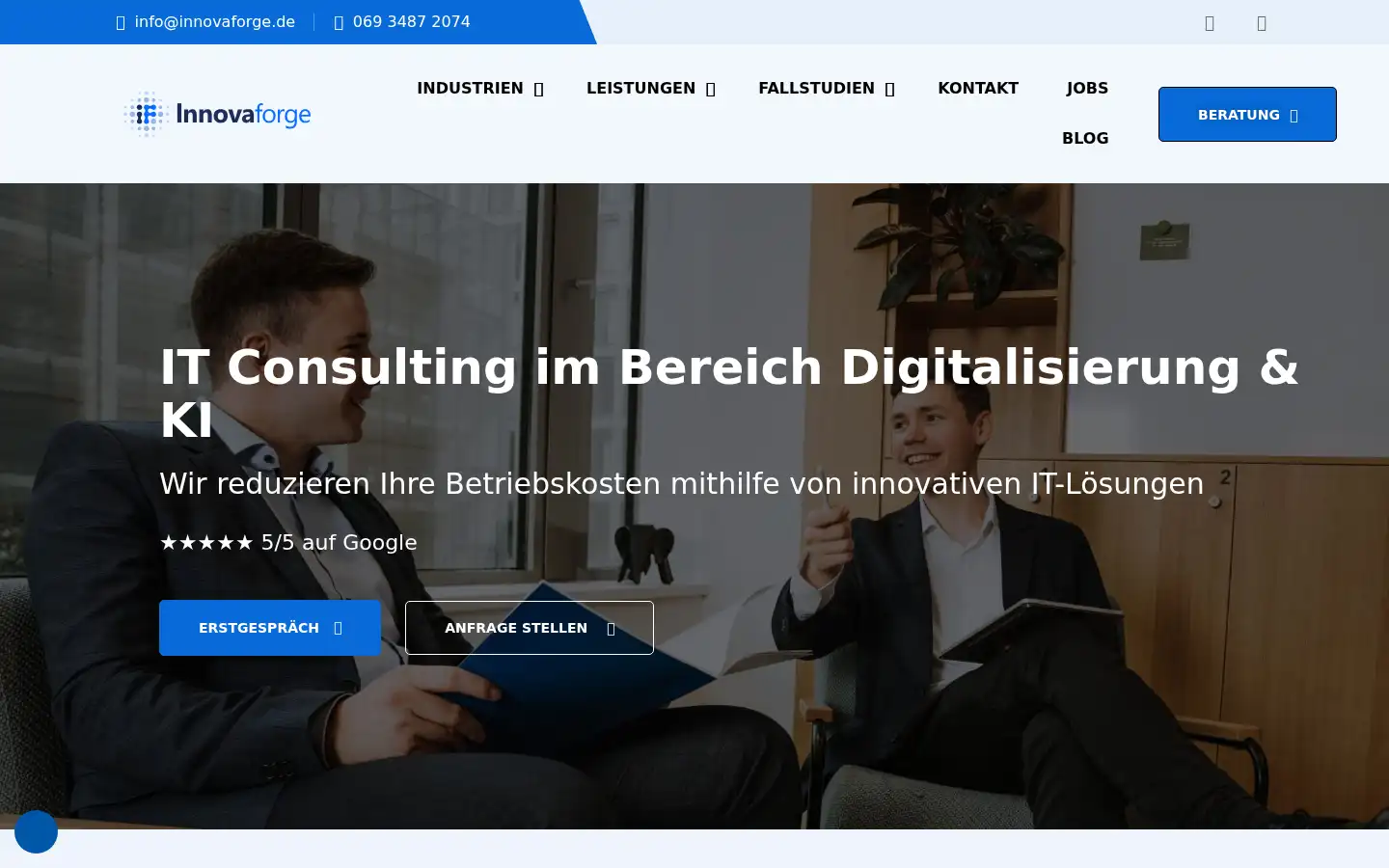 Screenshot of innovaforge.de