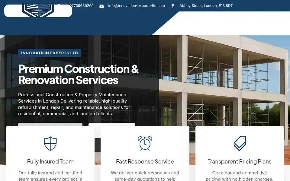 Screenshot of innovationexpertsltd.com
