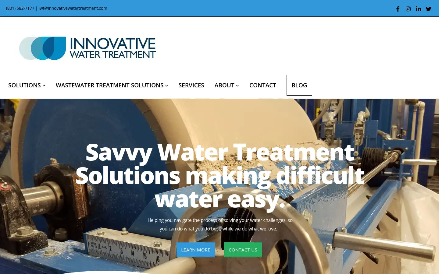 Screenshot of innovativewatertreatment.com